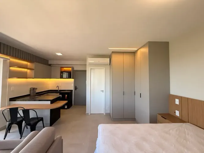Studio Mobiliado com 1 Quarto | Bairro Jardim Paulistano | Lazer Completo