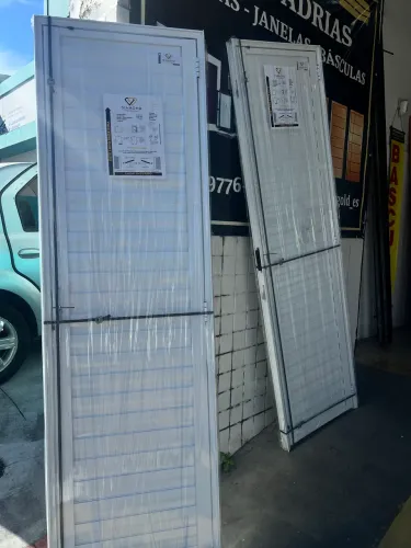 PORTA DE ALUMÍNIO BRANCA 60CM 70CM 80CM ~ QUALIDADE E ECONOMIA EM UM SÓ LUGAR!