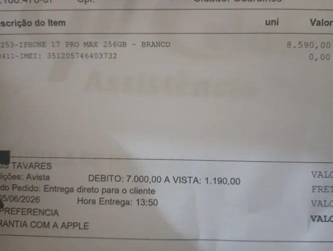 Celular intacto com 4 dias de uso vou vender por que estou individada só