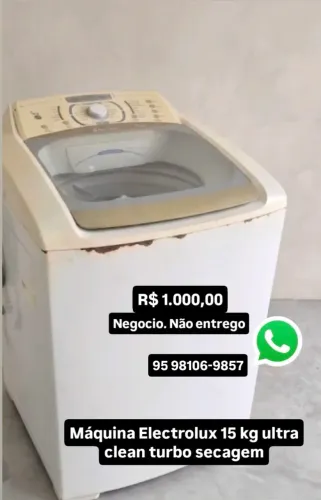 Vendo máquina de lavar Electrolux 15 kg