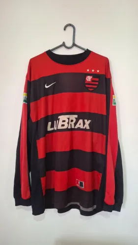 camisa flamengo nike 2000/2001 manga longa (GG)