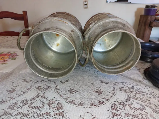 Latões 10 Litros Leite Antiguid Ferro 68x36cm