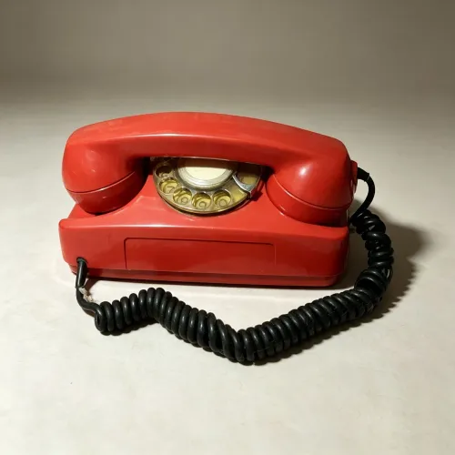 Telefone vintage vermelho