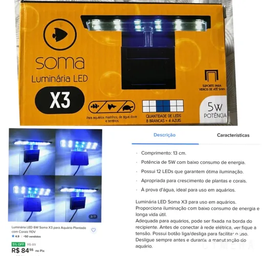 Luminária LED X3 Soma