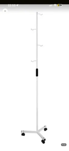 Suporte Para Soro Com Regulagem De Altura E Rodizio - Artipé