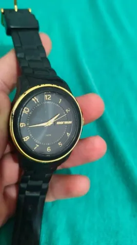 Relógio Mormai Usado Aço/silicone preto/dourado