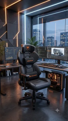 Cadeira Gamer Terminator Ergonômica Cougar (a cadeira Gamer elite)