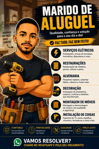 Marido de Aluguel - Elétrica, Reparos, Montagem e Instalações
