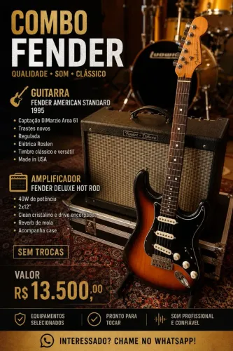 Fender American + Amp Fender Deluxe