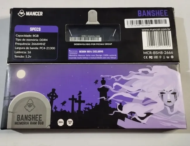 Memória DDR4 2666MHZ 16GB (2x8) Mancer Banshee