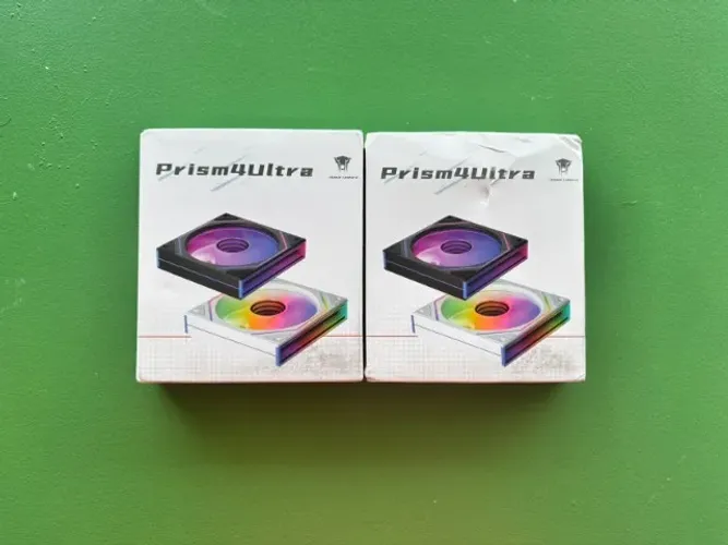Kit 2 Fans Prism 4Ultra Black Reverse ARGB