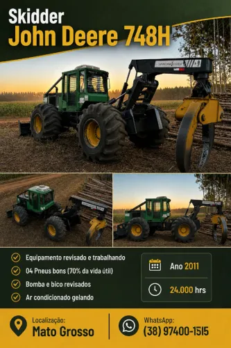 Skidder John Deere 748H