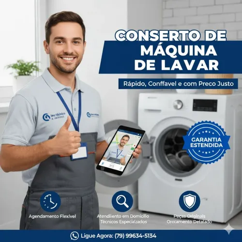 Conserto de máquina de lavar a domicílio