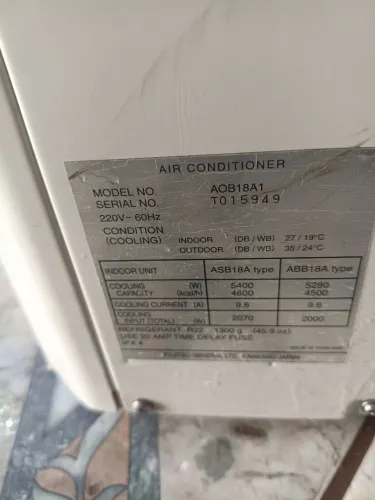 Condensadora 18 mil BTUs Fujitsu 