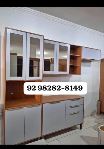 armario de cozinha com espelho/ 100% MDF