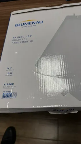 Painel LED Quadrado de Embutir da marca Blumenau Iluminação