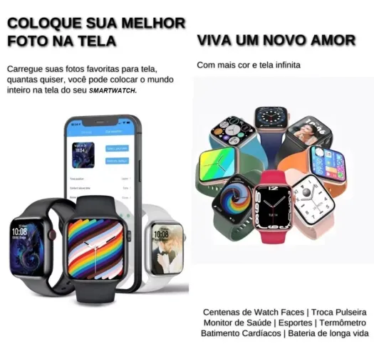 Relogio Smartwatch Feminino Masculino X11 Series 11 Para Android Samsung iPhone 