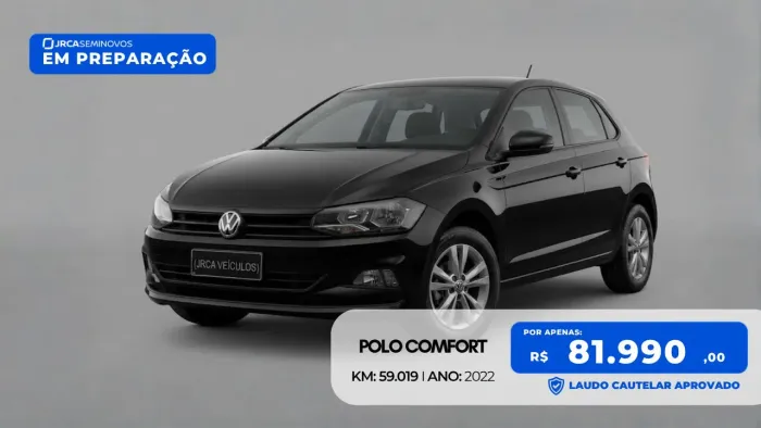 Volkswagen Polo Comfort. 200 TSI 1.0 Flex 12V Aut. 2022