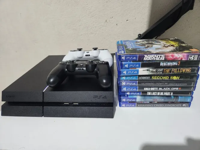 Playstation 4 Fat 1Tb + Jogos