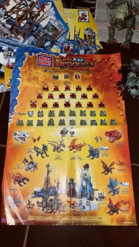 Pôster Mega Bloks Dragons