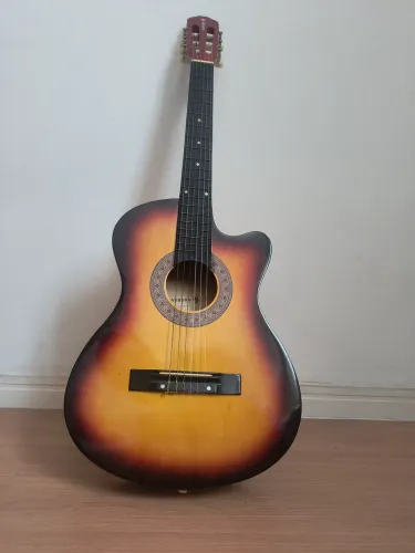 Violão Auburn AUBV0623 Sunburst + Capa - 6 Cordas, Nylon, Cutaway