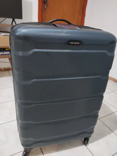 Mala Samsonite Média 23kg Azul Super Leve