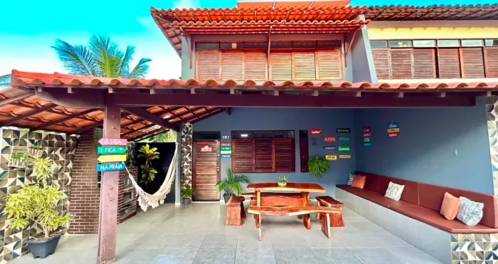 Linda casa na praia da Barra de São Miguel