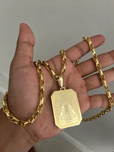 Corrente e pulseira Banhada a ouro 18k