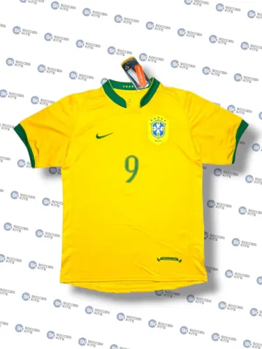Camisa Brasil 2006/07 Home - Ronaldo DS Na etiqueta