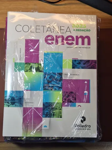 Coleção Poliedro Volume 3 completa 2024, 7 matérias, nova, brinde Coletânea Enem 2023.