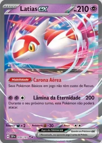 Carta Pokémon latias Ex