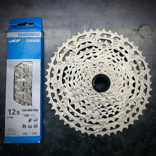 Cassete Shimano Deore 12 / Corrente Shimano 12