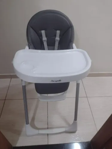Cadeirinha de Alimentação Burigotto Prima Pappa Zero 3 Grafite