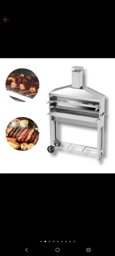 CHURRASQUEIRA INOX 1 METRO 550 REAIS 