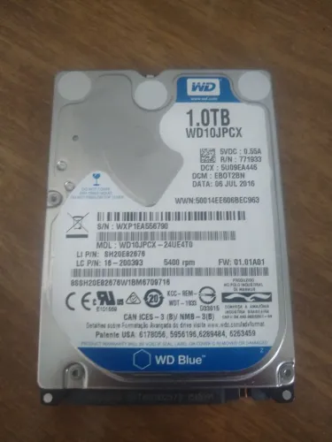 HD WD 1TB Saudavel