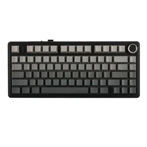 TECLADO GAMER AULA F75 Preto com cinza Lacrado