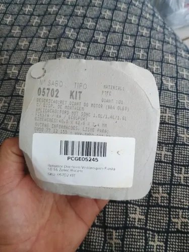 Retentor dianteiro virabrequim fiesta 1.0, 1.6 Zetec rocam