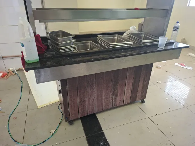 Buffet para aquecer alimentos