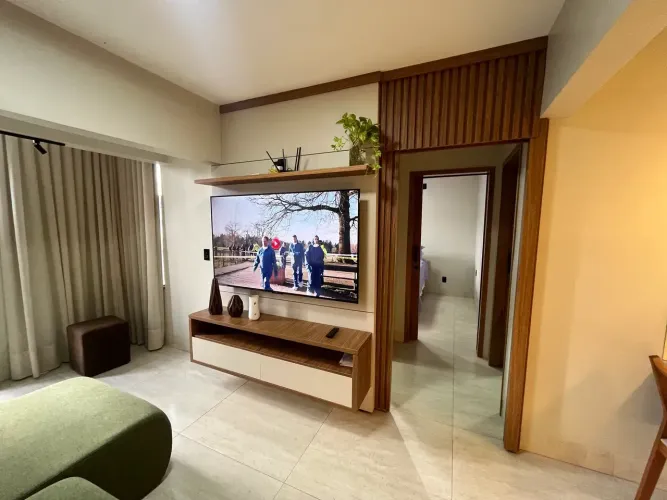 apartamento novo mobiliado como esta na foto .