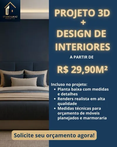PROJETO 3D + DESIGN DE INTERIORES