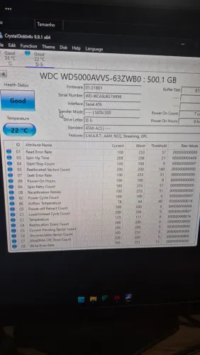 HD 500GB Marca Western Digital Praticamente Novo