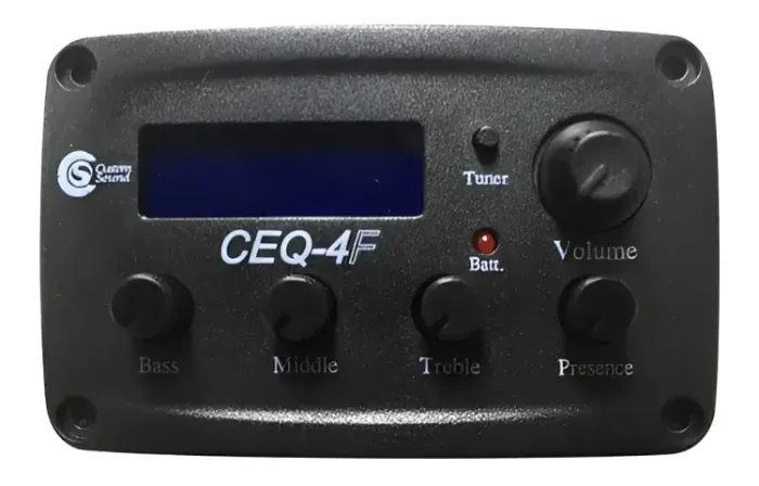 Captador P Violão Flat C Pré E Eq Custom Sound Ceq 4f