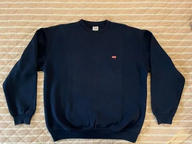 (vendido) moletom levi's masculino [original] - azul marinho