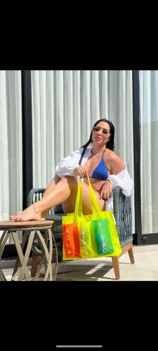 Bolsa praia silicone Colcci