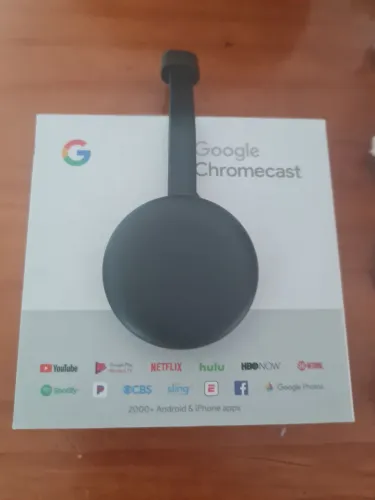 Chromecast Google 3 geração zero na caixa sem.uso