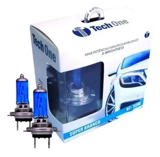 Par Lâmpada Super Branca H1 H3 H4 H7 H8 H11 8500k Tipo Xenon 12v 55w