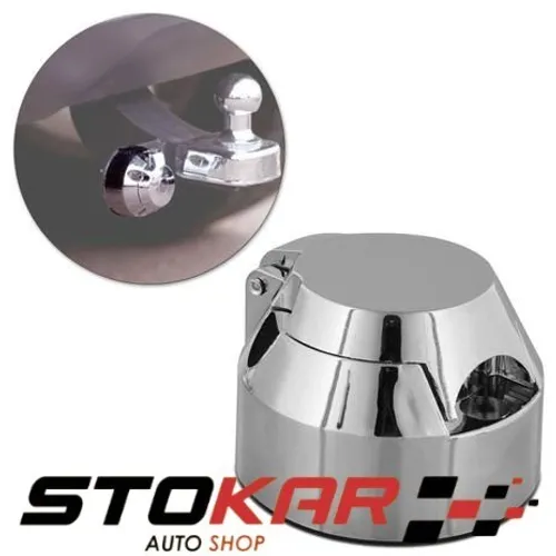 Tomada cromada para engate