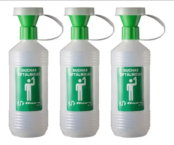 Kit 3 Lava Olhos Ducha Oftalmica Haws Avlis 500ml