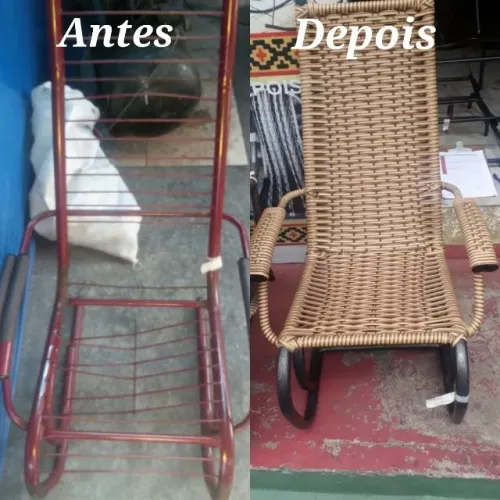 Transforme sua Cadeira Macarrão com Fibra Sintética - Renove seu Estilo!