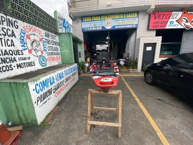 Caiaque milha náutica Iron completo com Power drive e box avalio trocas